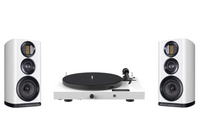 Pro-Ject Juke Box E1 Turntable + Wharfedale EVO 4.2 Bookshelf Speakers