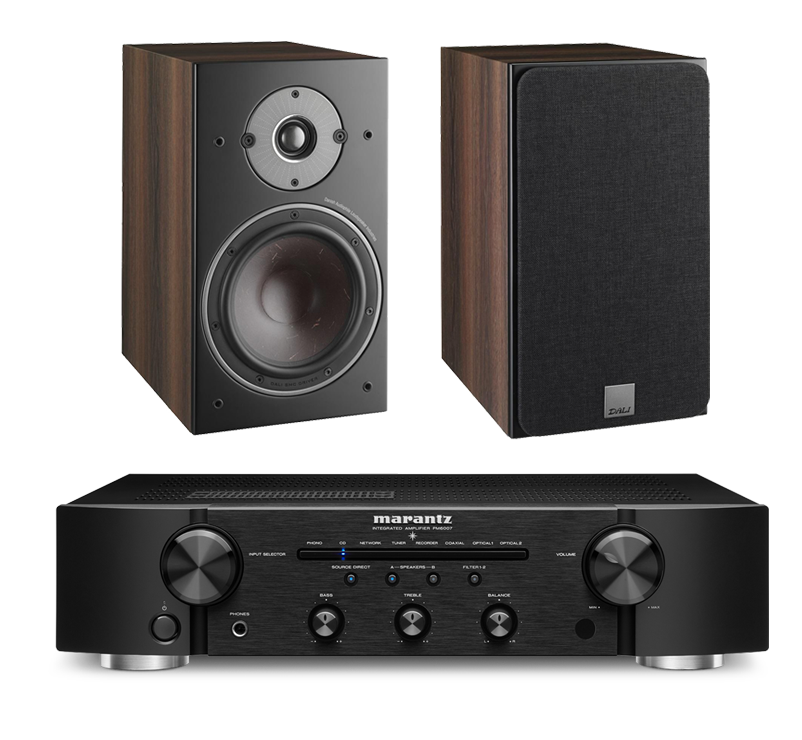 Marantz PM6007 Amplifier and Dali Oberon 3 Bookshelf Speakers