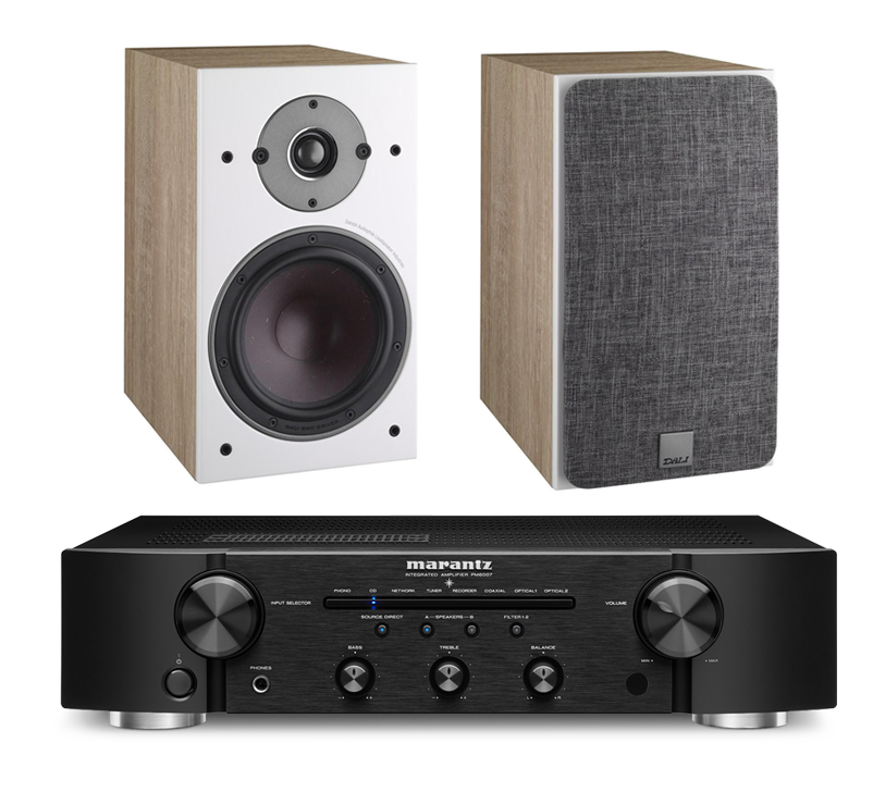 Marantz PM6007 Amplifier and Dali Oberon 3 Bookshelf Speakers