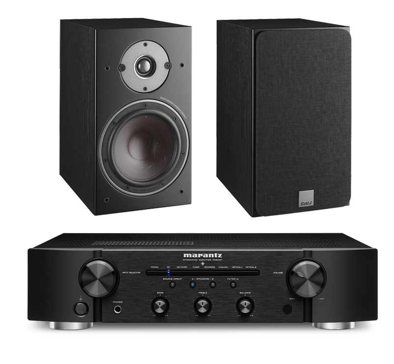 Marantz PM6007 Amplifier and Dali Oberon 3 Bookshelf Speakers