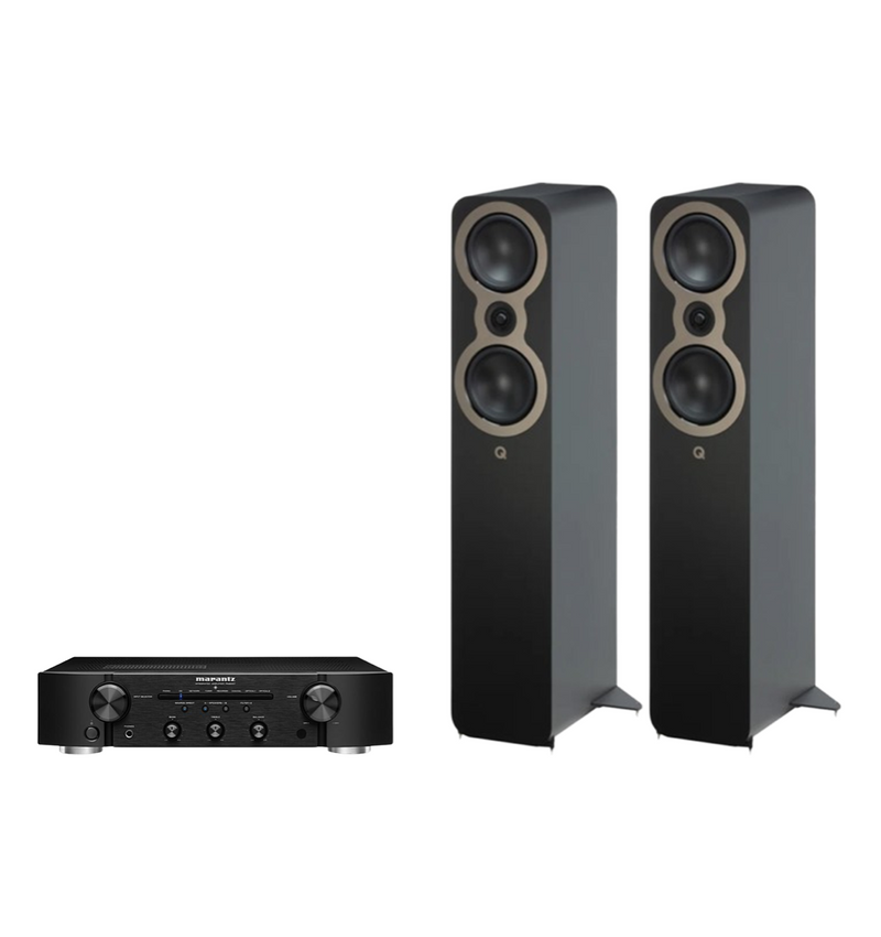 Marantz PM6007 Integrated Amplifier + Q Acoustics 3050c Floor Standing Speakers Package and 5 metres Classic 79 Strand