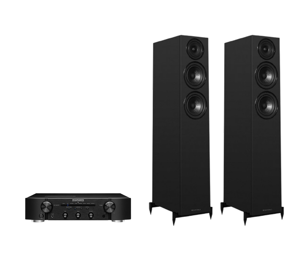 Marantz PM6007 Integrated Amplifier + Wharfedale Diamond 12.3i Floor Standing Speakers Package and 5 metres Classic 79 Strand