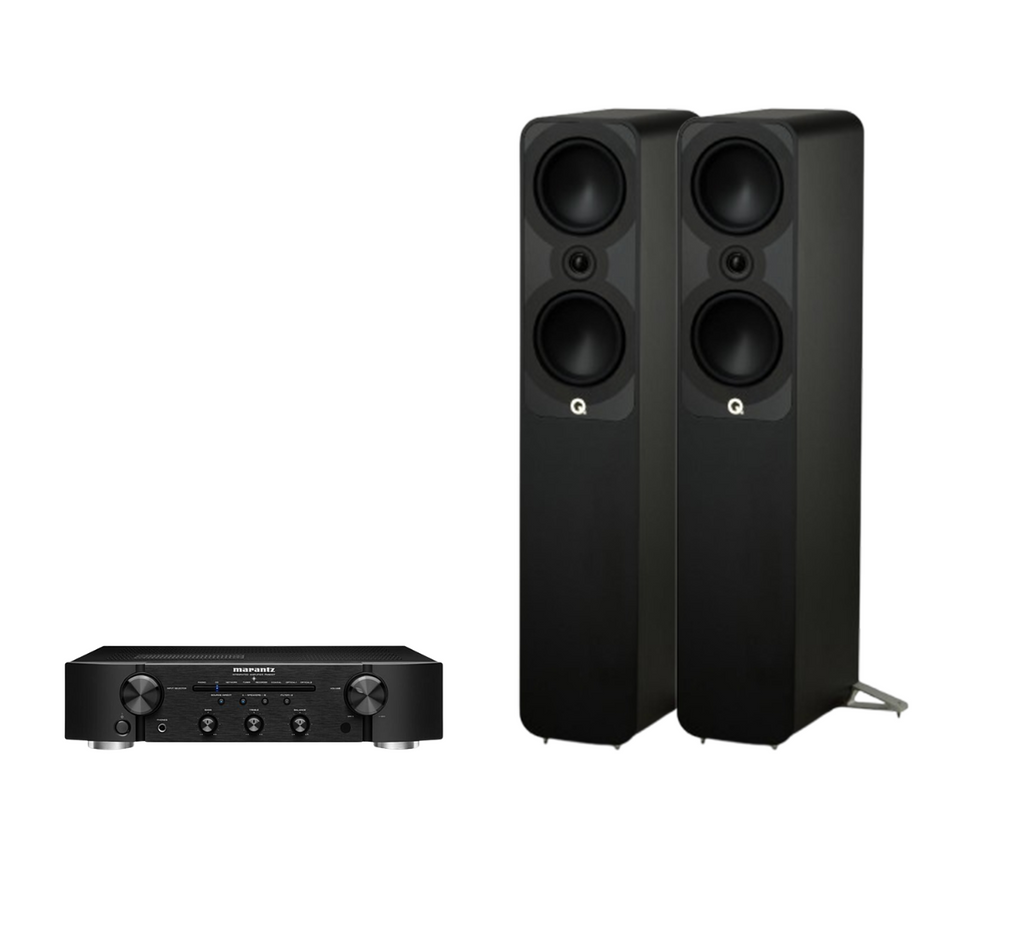 Marantz PM6007 Integrated Amplifier + Q Acoustics 5050 Floor Standing Speakers Package and 5 metres Classic 79 Strand