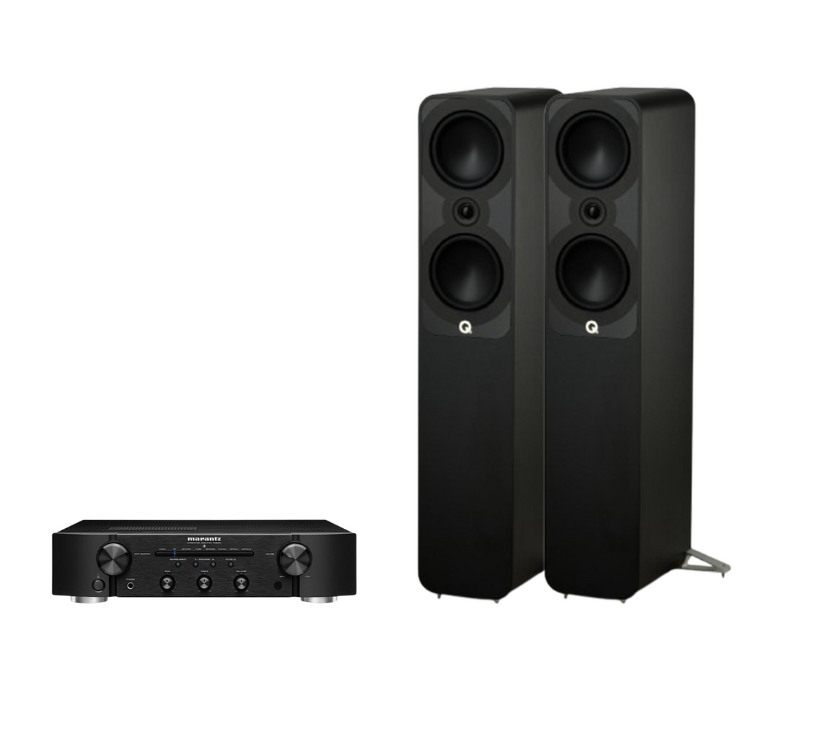 Marantz PM6007 Integrated Amplifier + Q Acoustics 5050 Floor Standing Speakers Package and 5 metres Classic 79 Strand