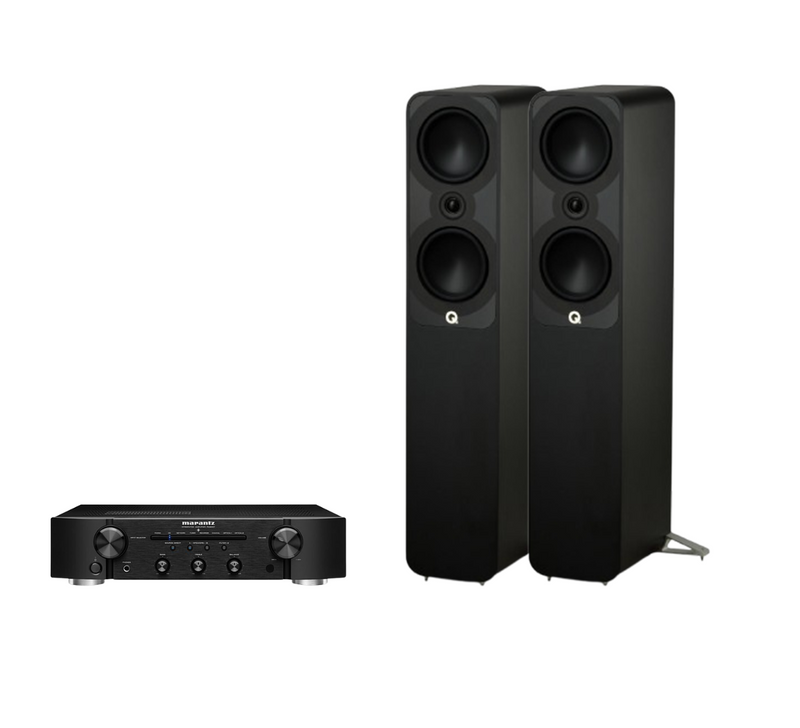 Marantz PM6007 Integrated Amplifier + Q Acoustics 5050 Floor Standing Speakers Package and 5 metres Classic 79 Strand