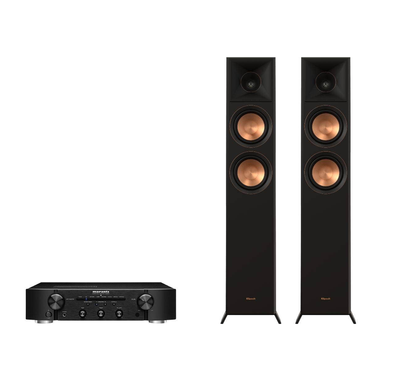 Marantz PM6007 Integrated Amplifier + Klipsch RP-5000F II Floor Standing Speakers Package and 5 metres Classic 79 Strand