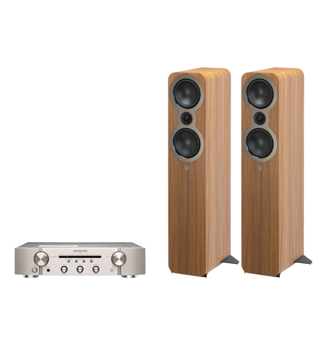 Marantz PM6007 Integrated Amplifier + Q Acoustics 3050c Floor Standing Speakers Package and 5 metres Classic 79 Strand