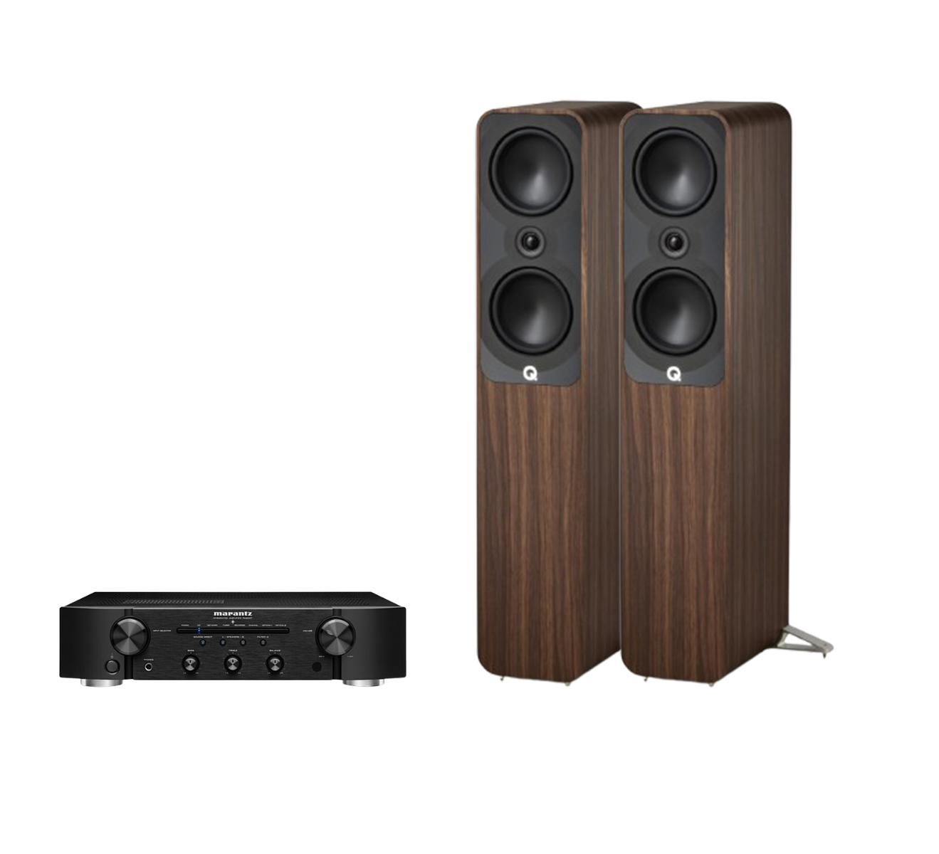 Marantz PM6007 Integrated Amplifier + Q Acoustics 5050 Floor Standing Speakers Package and 5 metres Classic 79 Strand