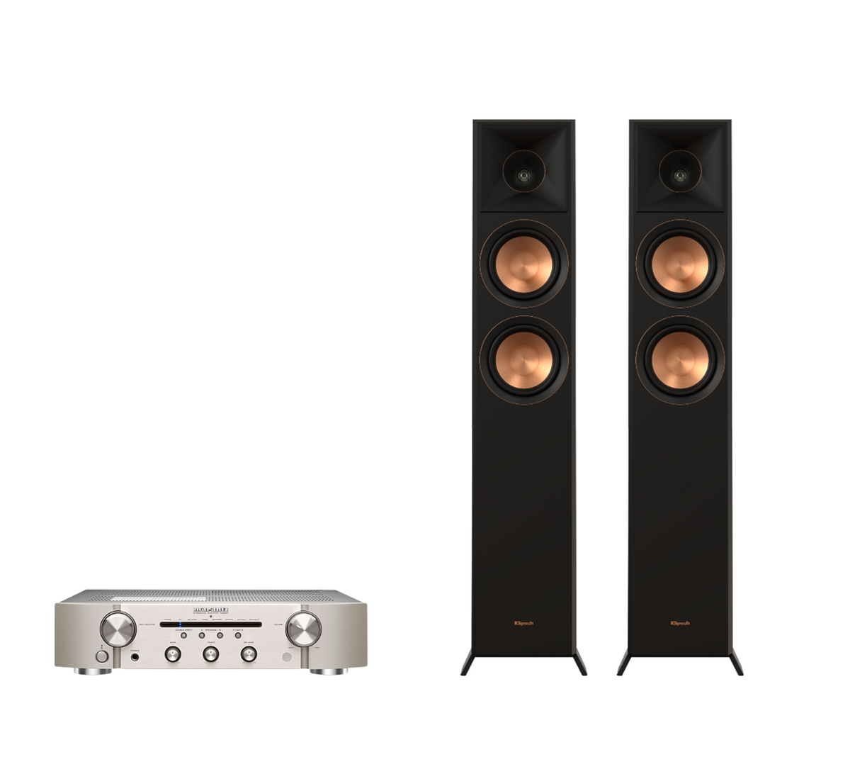 Marantz PM6007 Integrated Amplifier + Klipsch RP-5000F II Floor Standing Speakers Package and 5 metres Classic 79 Strand
