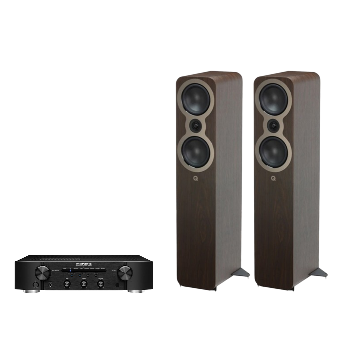 Marantz PM6007 Integrated Amplifier + Q Acoustics 3050c Floor Standing Speakers Package and 5 metres Classic 79 Strand