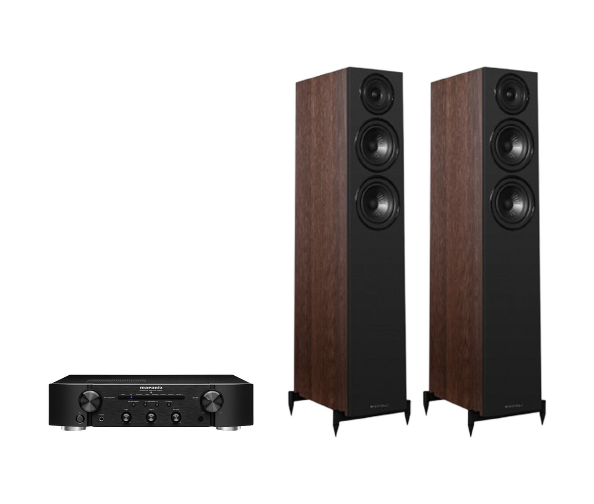 Marantz PM6007 Integrated Amplifier + Wharfedale Diamond 12.3i Floor Standing Speakers Package and 5 metres Classic 79 Strand