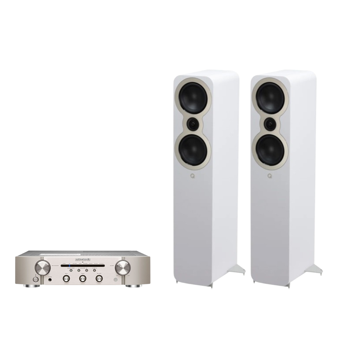 Marantz PM6007 Integrated Amplifier + Q Acoustics 3050c Floor Standing Speakers Package and 5 metres Classic 79 Strand