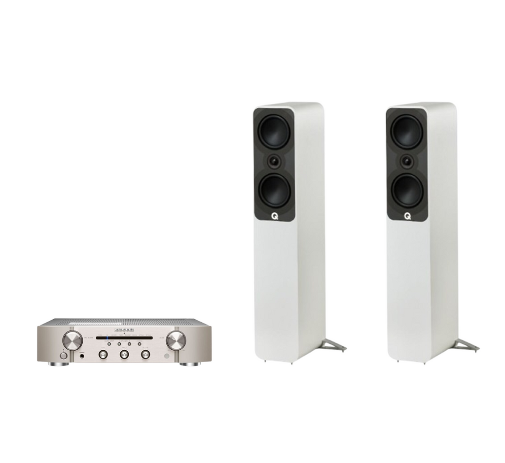 Marantz PM6007 Integrated Amplifier + Q Acoustics 5040 Floor Standing Speakers Package and 5 metres Classic 79 Strand