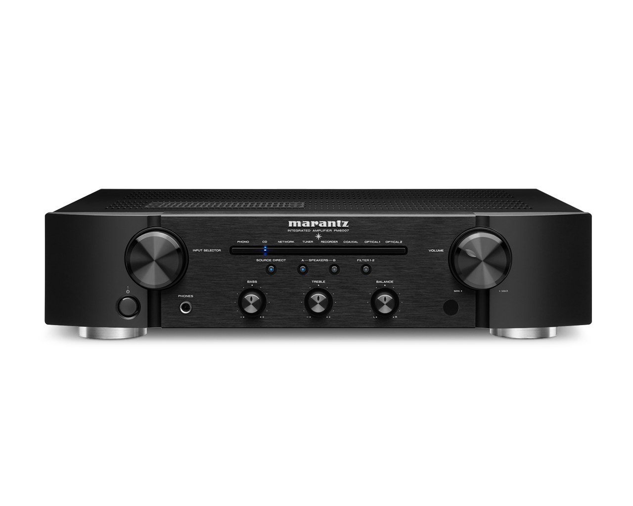 Marantz PM6007 Amplifier and Dali Oberon 1 Bookshelf Speakers in Black