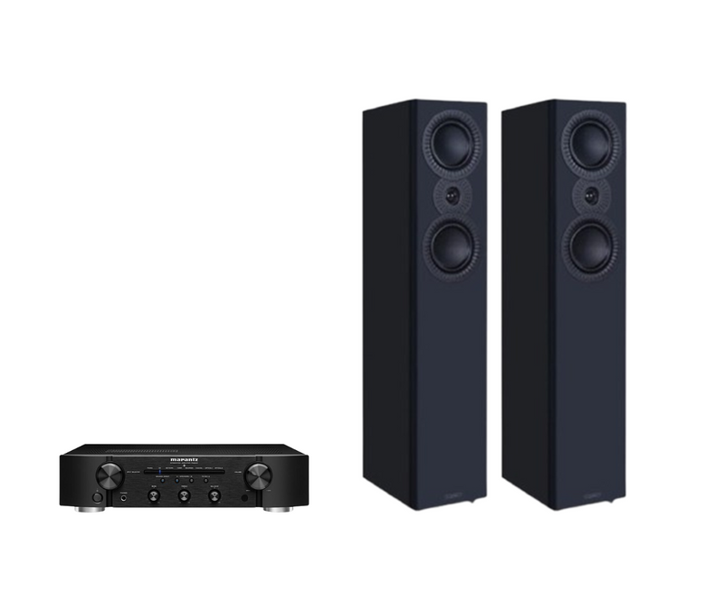 Marantz PM6007 Integrated Amplifier + Mission LX-4 MKII Floor Standing Speakers Package and 5 metres Classic 79 Strand