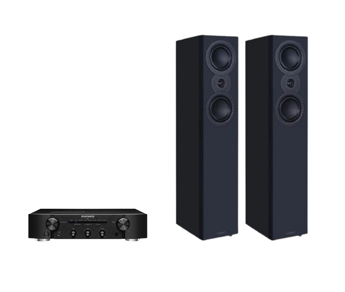 Marantz PM6007 Integrated Amplifier + Mission LX-5 MKII Floor Standing Speakers Package and 5 metres Classic 79 Strand