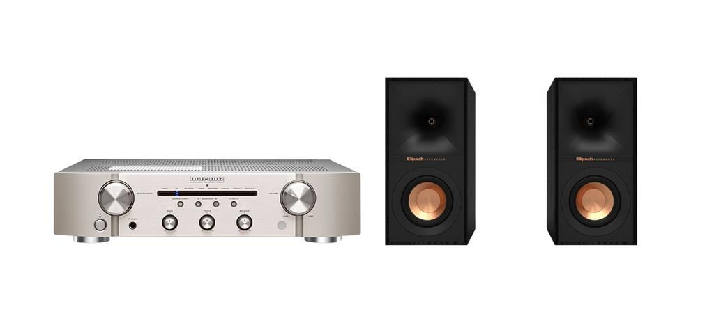 Marantz PM6007 Integrated Amplifier + Klipsch R-40M Bookshelf Speakers