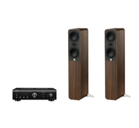 Denon PMA-600NE Integrated Amplifier + Q Acoustics 5040 Floor Standing Speakers Package and 5 metres Classic 79 Strand