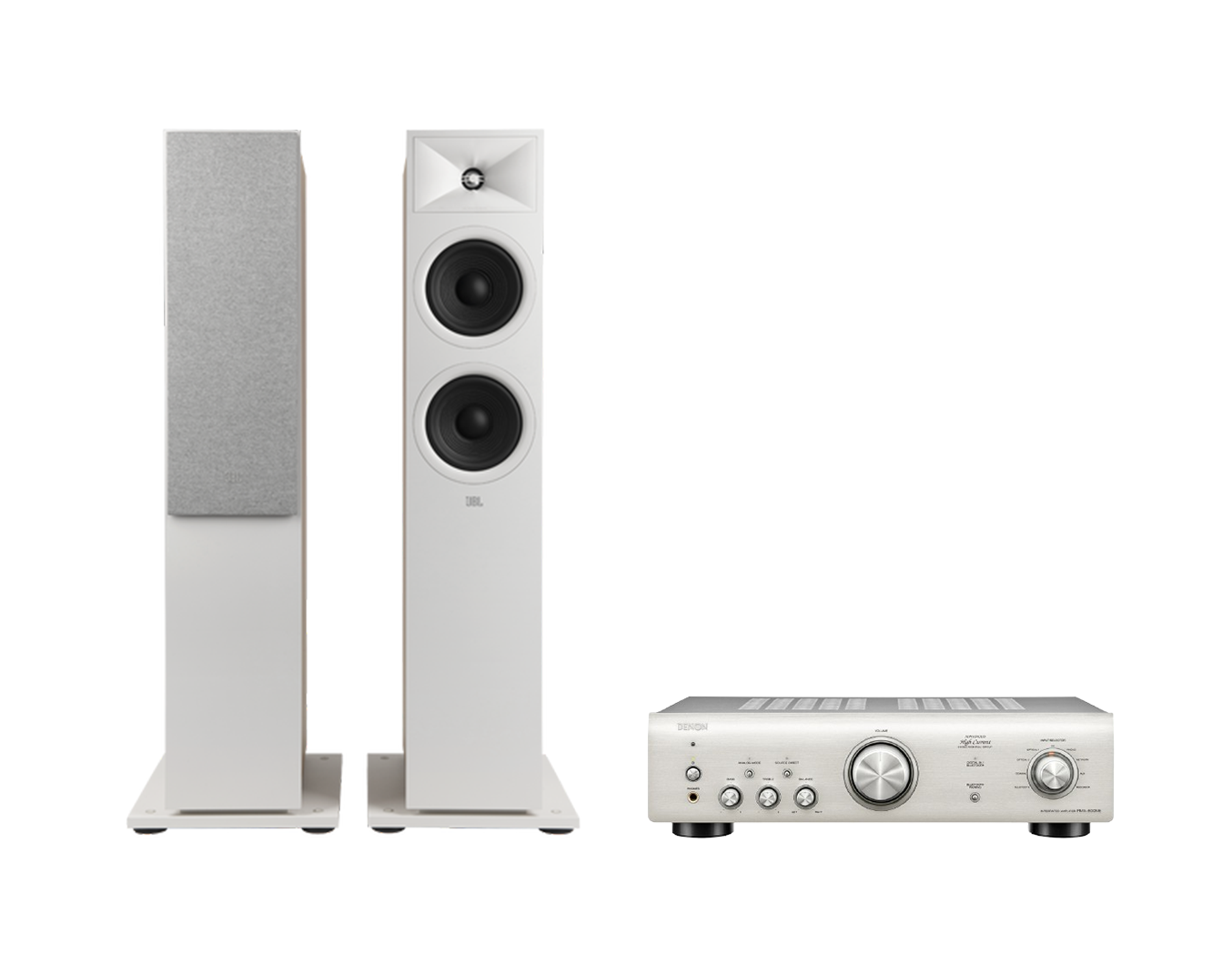 Denon PMA-600NE Integrated Amplifier + JBL Stage 260F Floor Standing Speakers Package and 5 metres Classic 79 Strand
