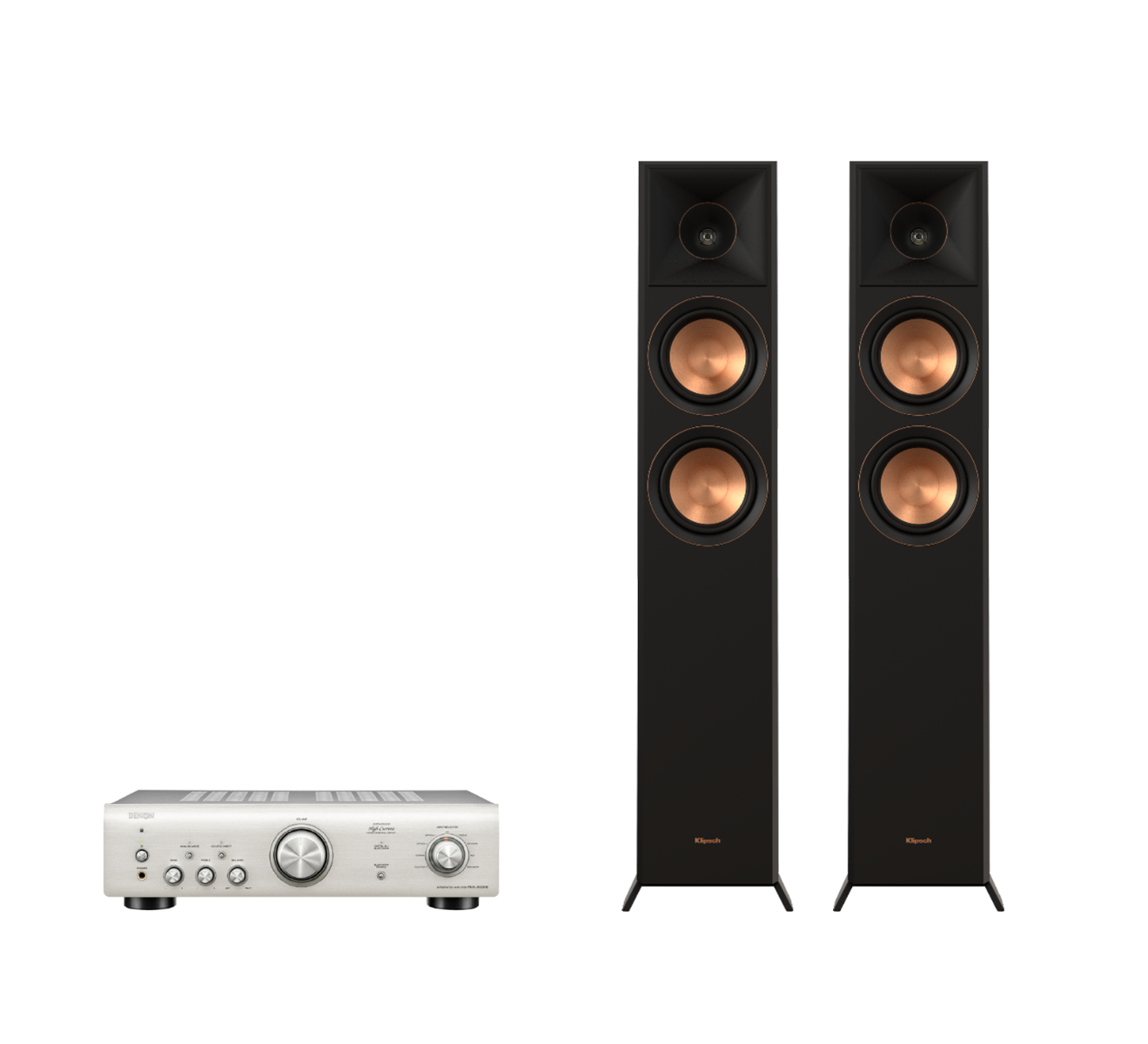 Denon PMA-600NE Integrated Amplifier + Klipsch RP-5000F II Floor Standing Speakers Package and 5 metres Classic 79 Strand