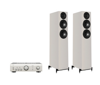Denon PMA-600NE Integrated Amplifier + Wharfedale Diamond 12.3i Floor Standing Speakers Package and 5 metres Classic 79 Strand