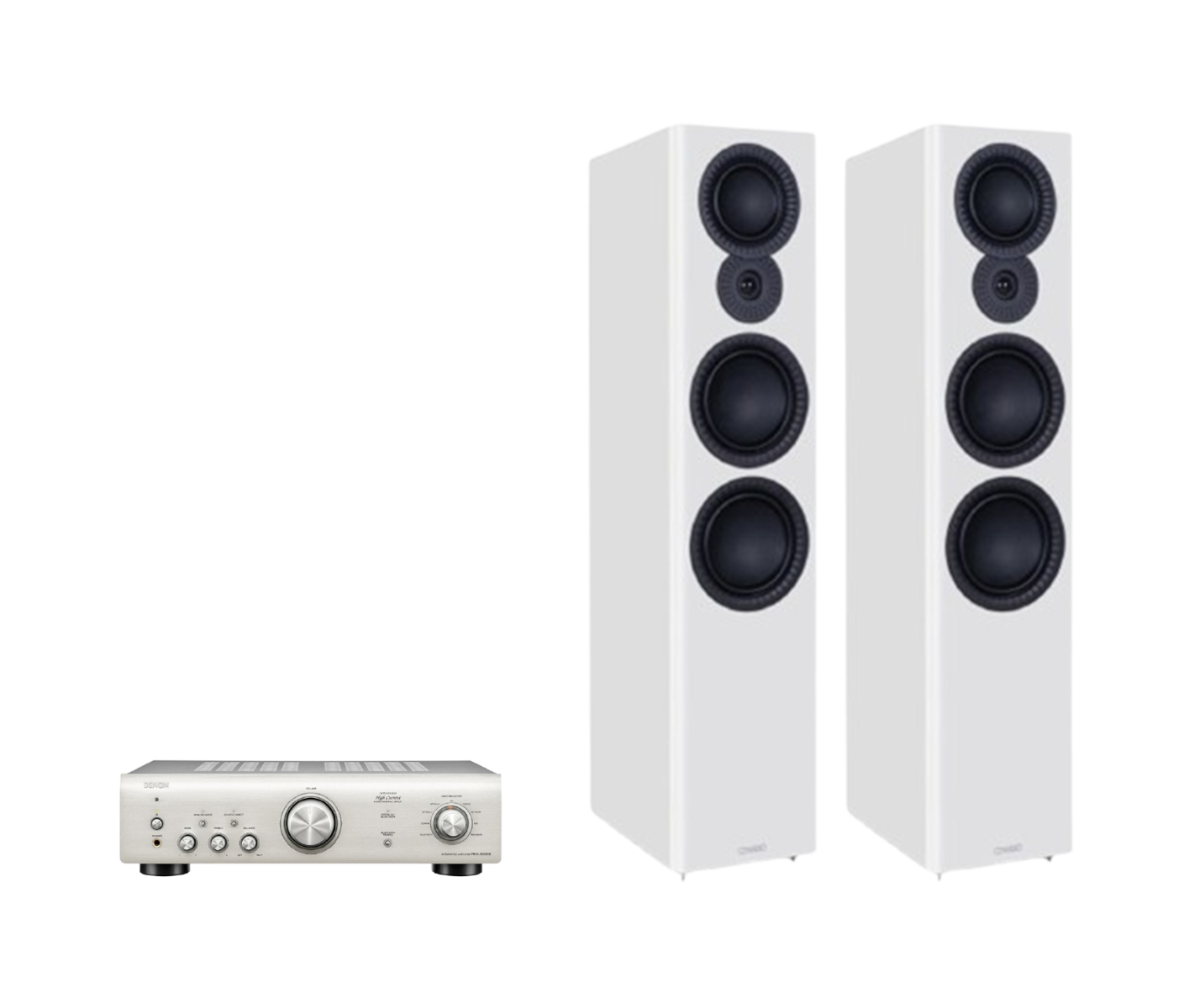Denon PMA-600NE Integrated Amplifier + Mission LX-6 MKII Floor Standing Speakers Package and 5 metres Classic 79 Strand