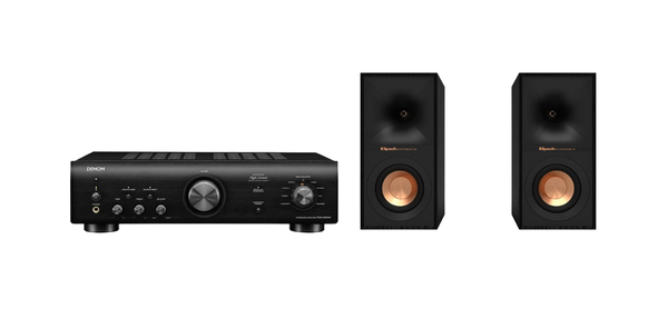 Denon PMA-600NE - Integrated Amplifier + Klipsch R-40M Bookshelf Speakers