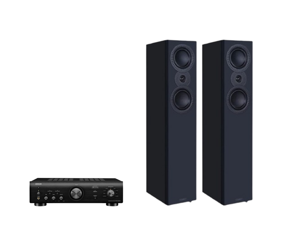 Denon PMA-600NE Integrated Amplifier + Mission LX-4 MKII Floor Standing Speakers Package and 5 metres Classic 79 Strand