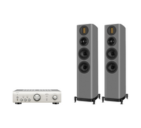 Denon PMA-600NE Integrated Amplifier + Wharfedale Evo 5.3 Floor Standing Speakers Package and 5 metres Classic 79 Strand