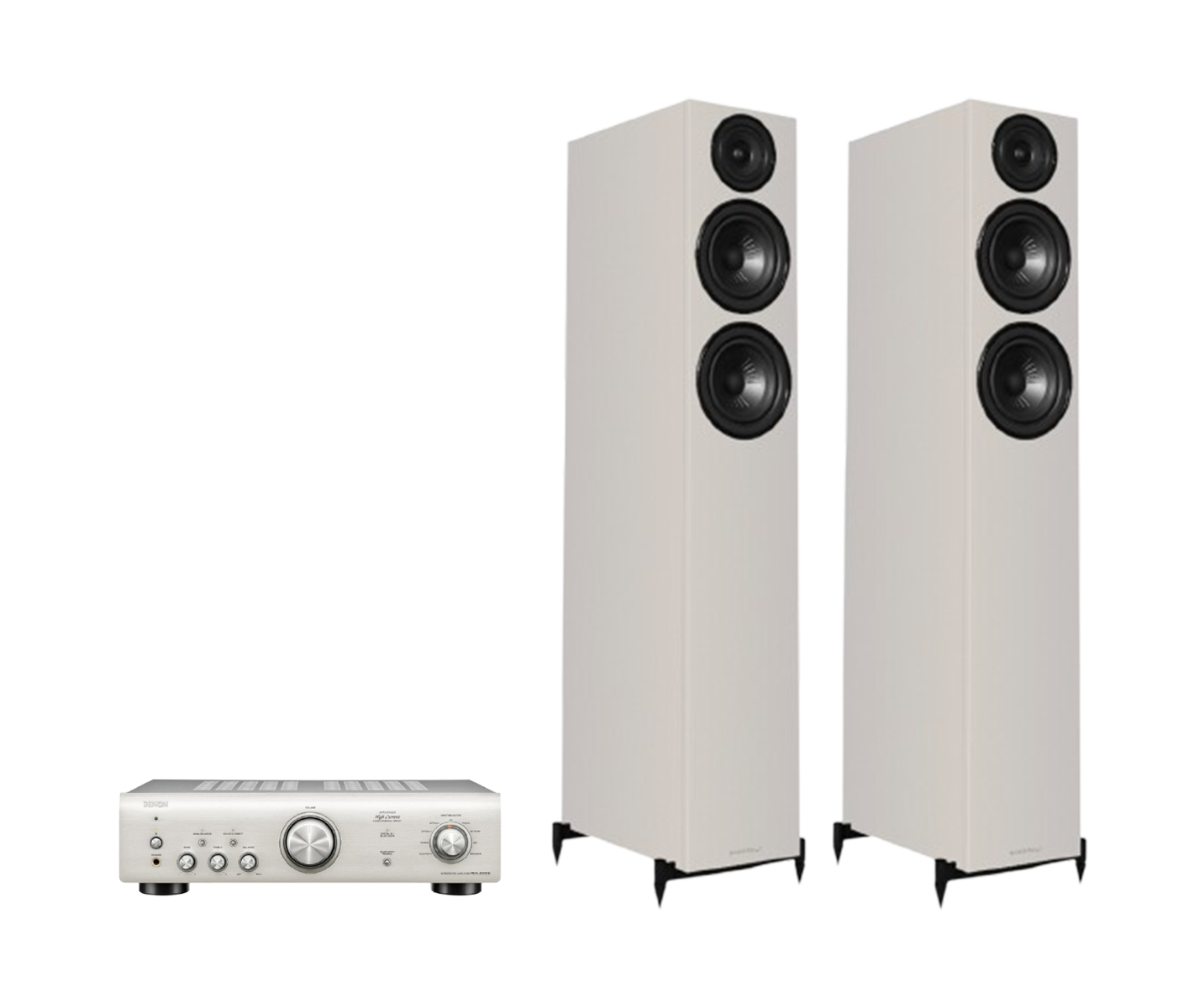 Denon PMA-600NE Integrated Amplifier + Wharfedale Diamond 12.4i Floor Standing Speakers Package and 5 metres Classic 79 Strand