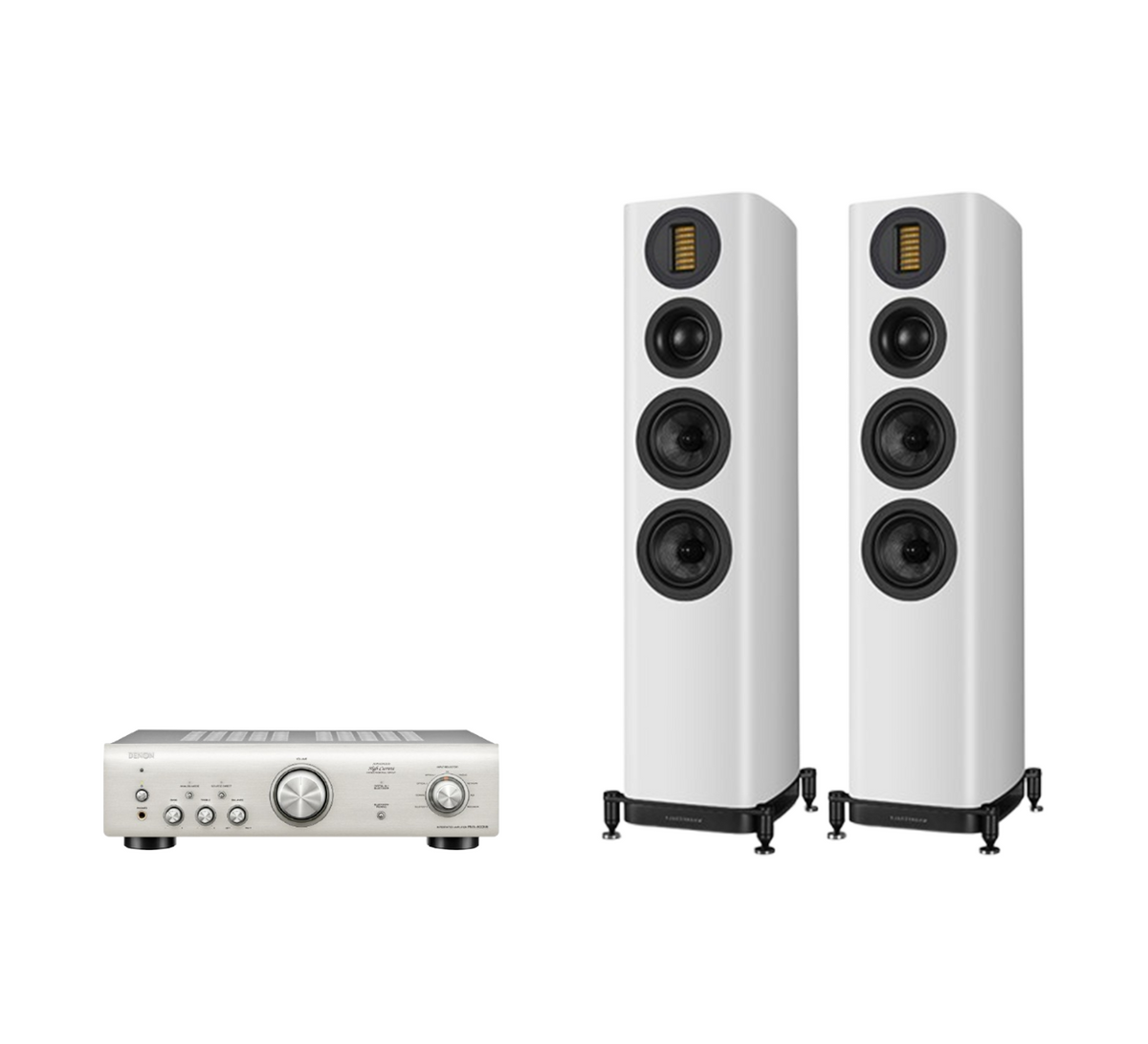 Denon PMA-600NE Integrated Amplifier + Wharfedale Evo 5.3 Floor Standing Speakers Package and 5 metres Classic 79 Strand