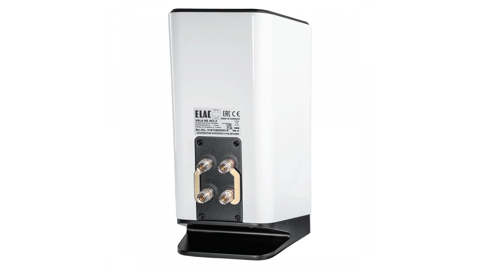 ELAC Vela BS 403.2 Bookshelf Speakers – Gloss White