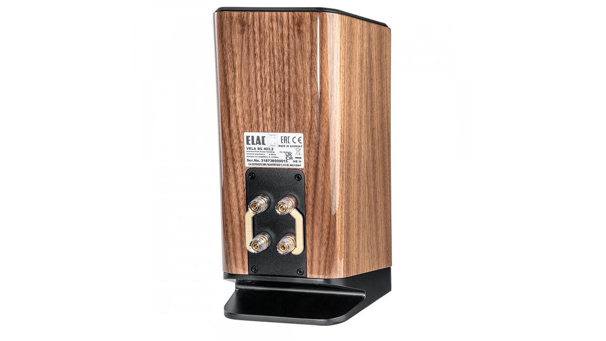 ELAC Vela BS 403.2 Bookshelf Speakers – Gloss Walnut