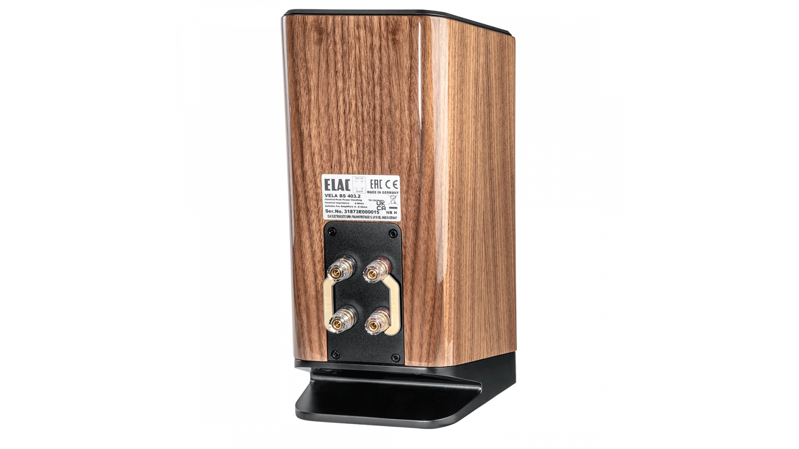 ELAC Vela BS 403.2 Bookshelf Speakers – Gloss Walnut
