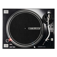 Twin Reloop RP-7000 MK2 Professional Turntable Bundle Inc Lids & Cartridges in Black