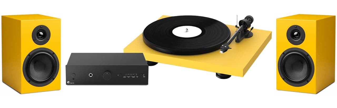 Pro-Ject Colourful Audio System - Golden Yellow