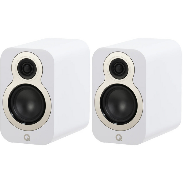 Q Acoustics 3010c Bookshelf Speakers – Satin White