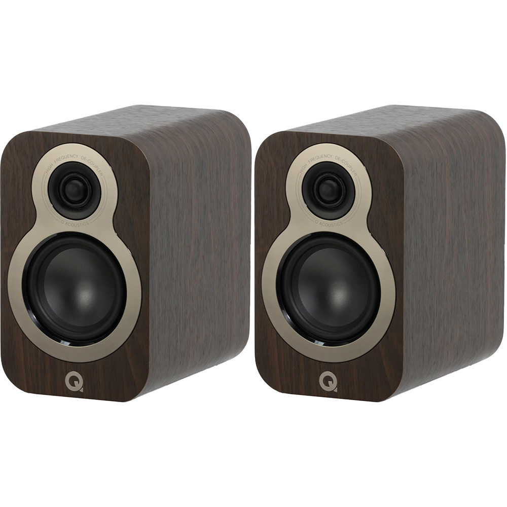 Q Acoustics 3010c Bookshelf Speakers – Claro Walnut