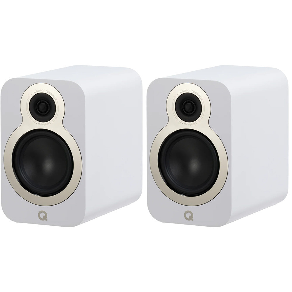 Q Acoustics 3030c Large Bookshelf Speakers – Satin White