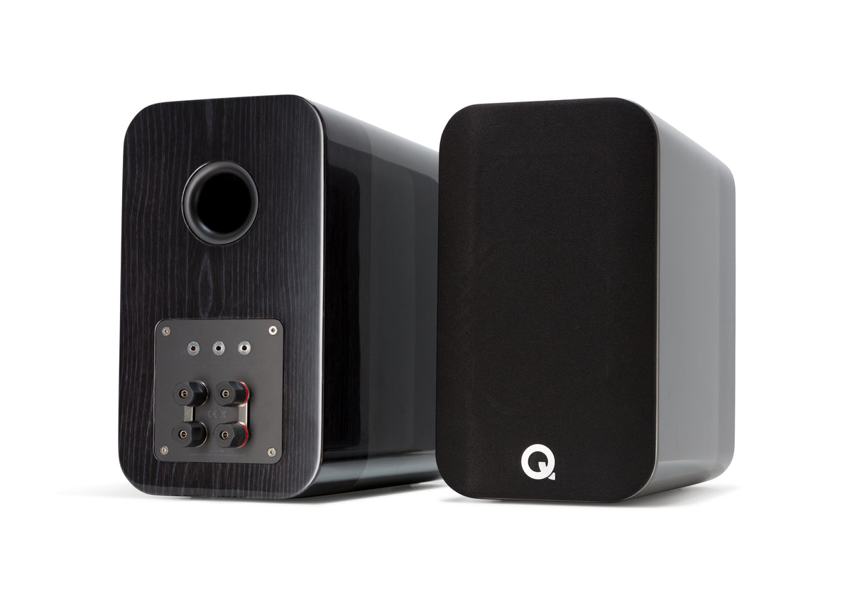 Q Acoustics Concept 300 Premium Speakers Pair Silver & Ebony