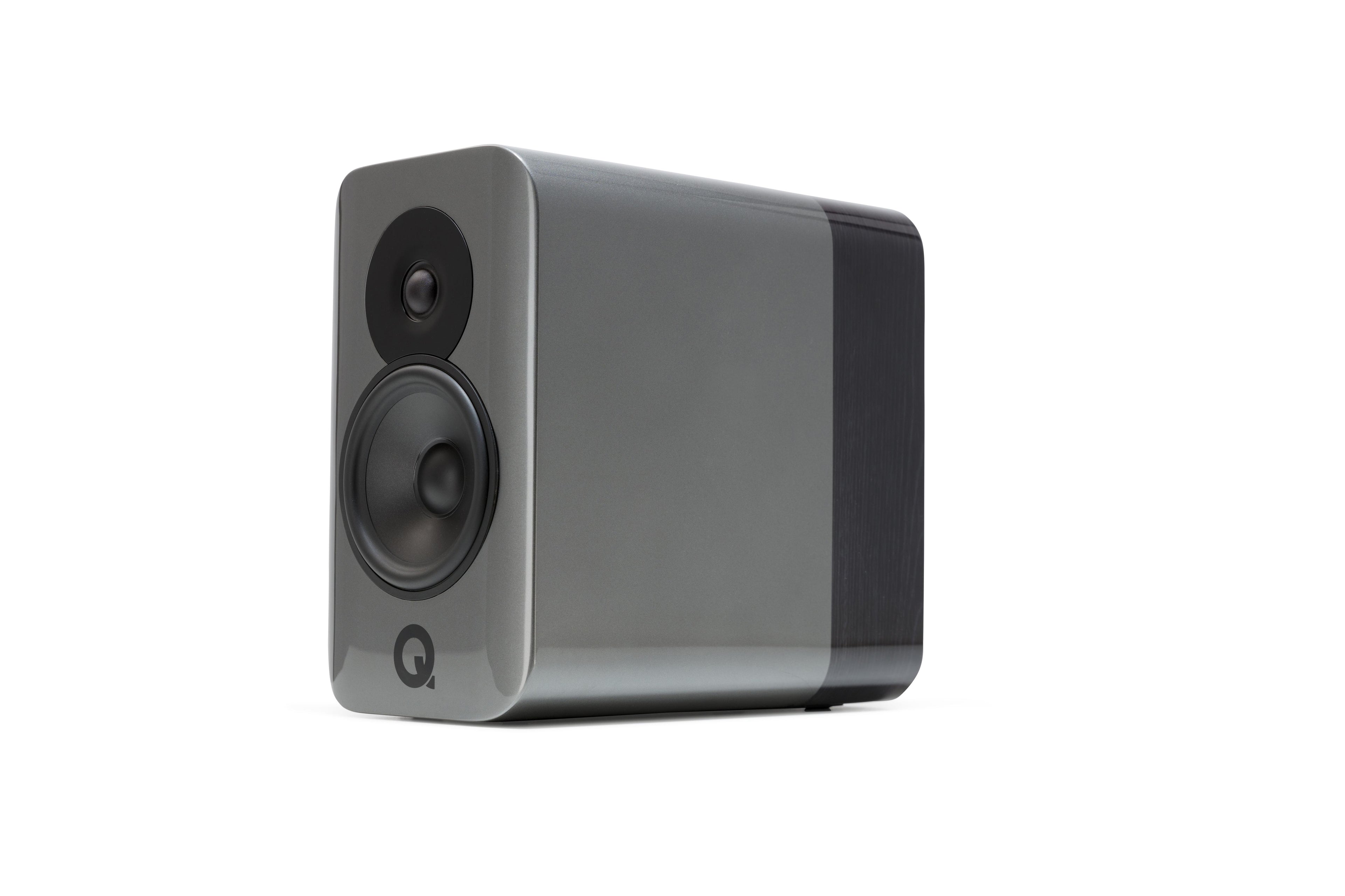 Q Acoustics Concept 300 Premium Speakers Pair Silver & Ebony