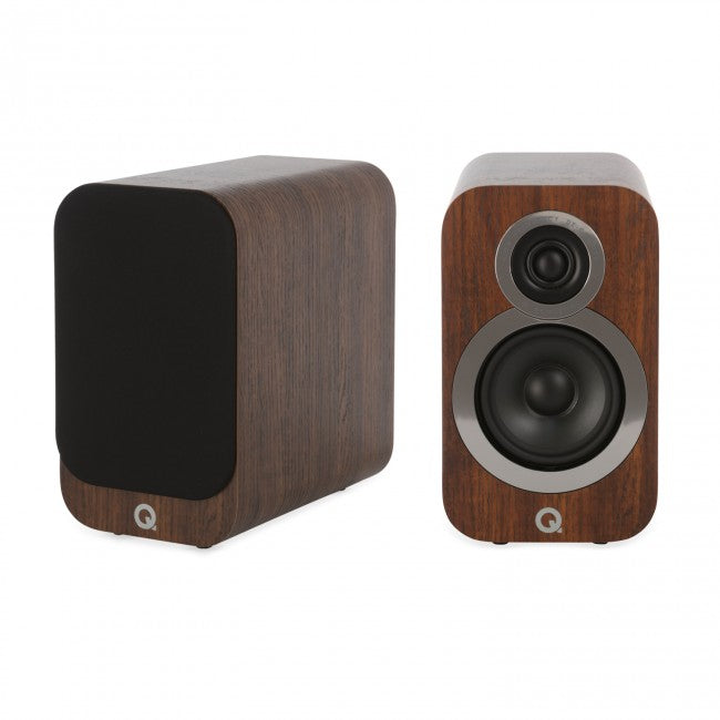 Q Acoustics 3010i Bookshelf Speakers w/ Q Acoustics Q3000 FSI Floor Stands - Bundle