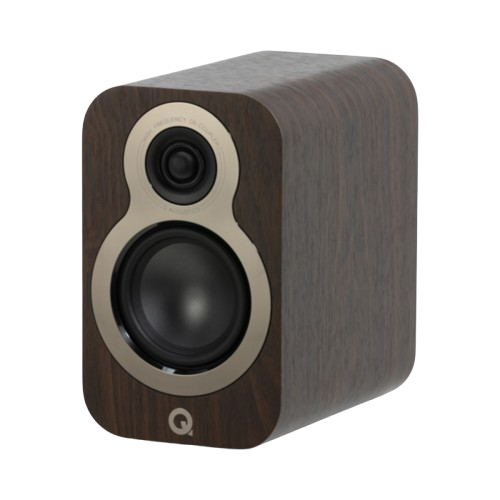 Q Acoustics 3050C 5.1 Cinema Pack – Claro Walnut with Q SUB100 10" Subwoofer – Satin Black