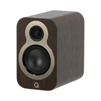 Q Acoustics 3050C 5.1 Cinema Pack – Claro Walnut with Q SUB120 12" Subwoofer – Satin Black