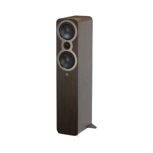 Q Acoustics 3050C 5.1 Cinema Pack – Claro Walnut with Q SUB100 10" Subwoofer – Satin Black