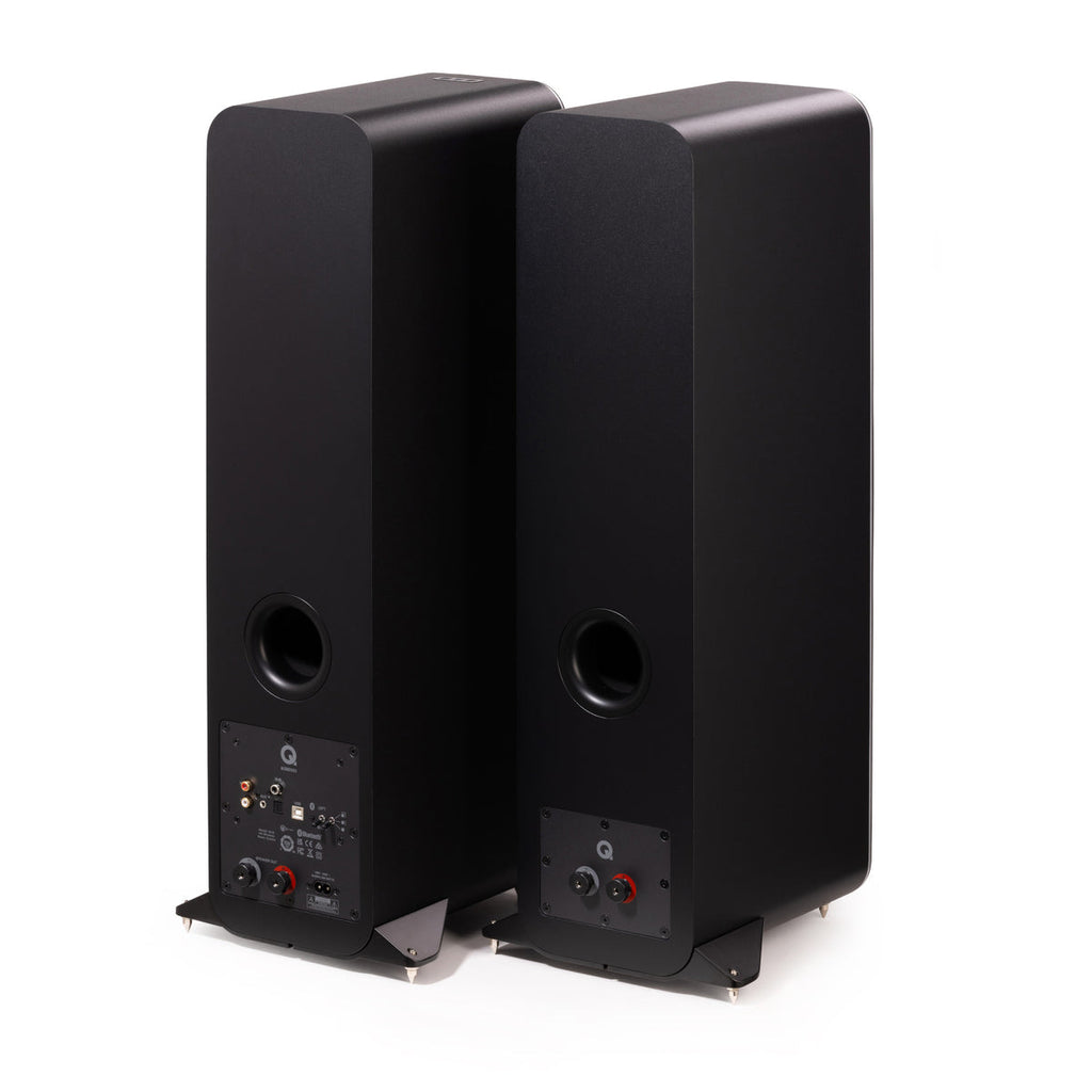 Q Acoustics M40 HD Wireless Music System Active Floor Standing Speakers - Black