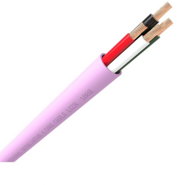 QED QX16/4 LSZH 4 Core Speaker Pink Cable - 300 metres