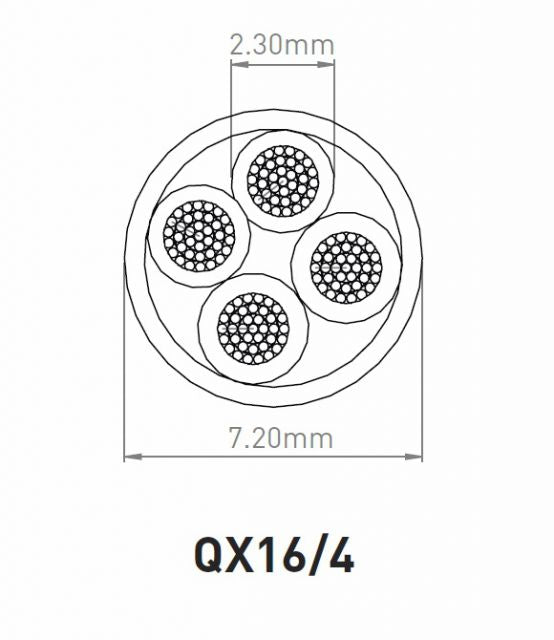 QED QX16/4 LSOH 4 Core Speaker Cable - 100 meters