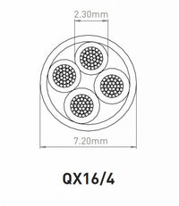 QED QX16/4 LSOH 4 Core Speaker Cable - 100 meters
