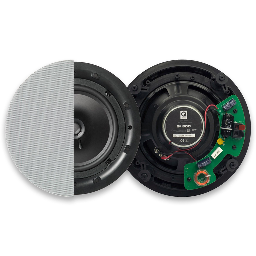 Q Install QI80 Speaker - 8" Professional In-Ceiling Speaker (Pair)
